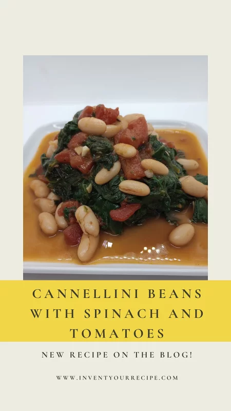 Spinach with Beans and Tomatoes: PIN Image