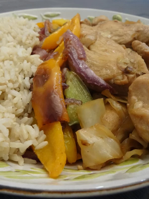 Stir Fry Chicken with Vegetables: Finished Dish
