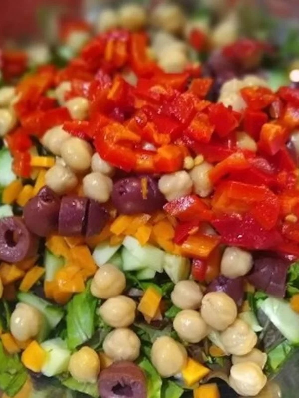 Summer Chopped Salad: Add Ingredients