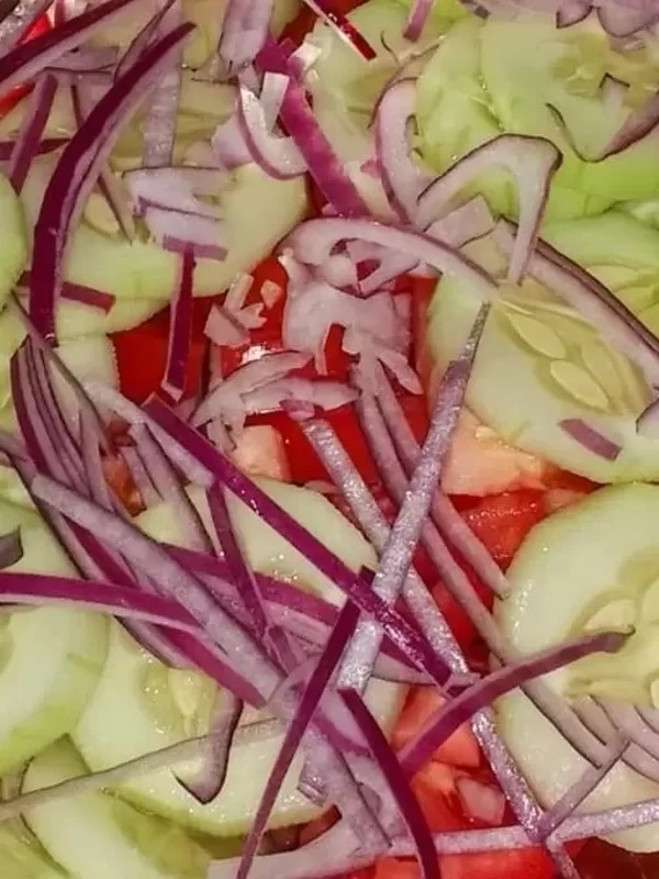 Tomato Cucumber Salad: Feature Image