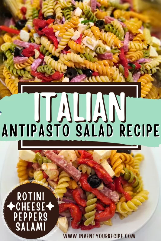 Tri Color Pasta Salad Italian Recipe