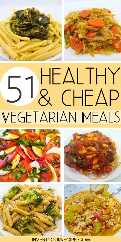 51 Healthy & Cheap Vegetarian Meals