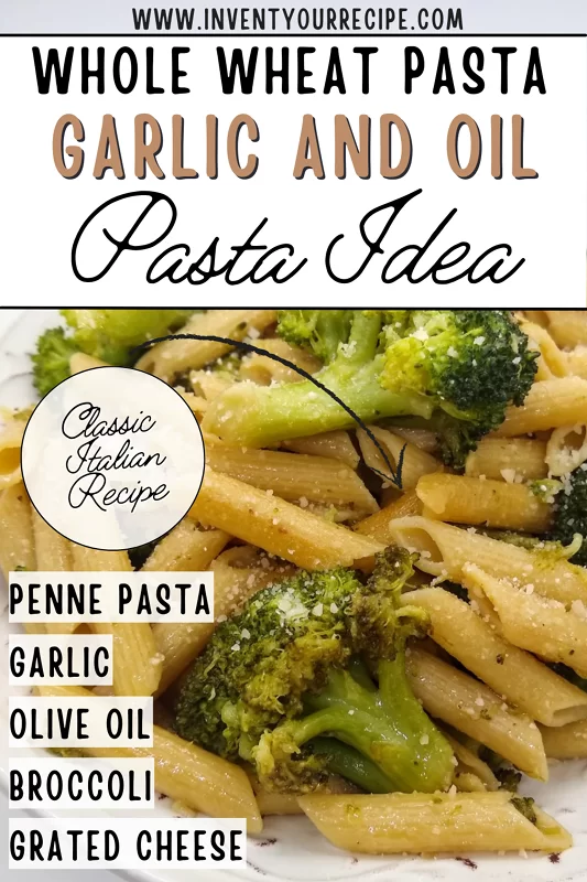 Whole Wheat Pasta Aglio E Oilo With Broccoli Healthy