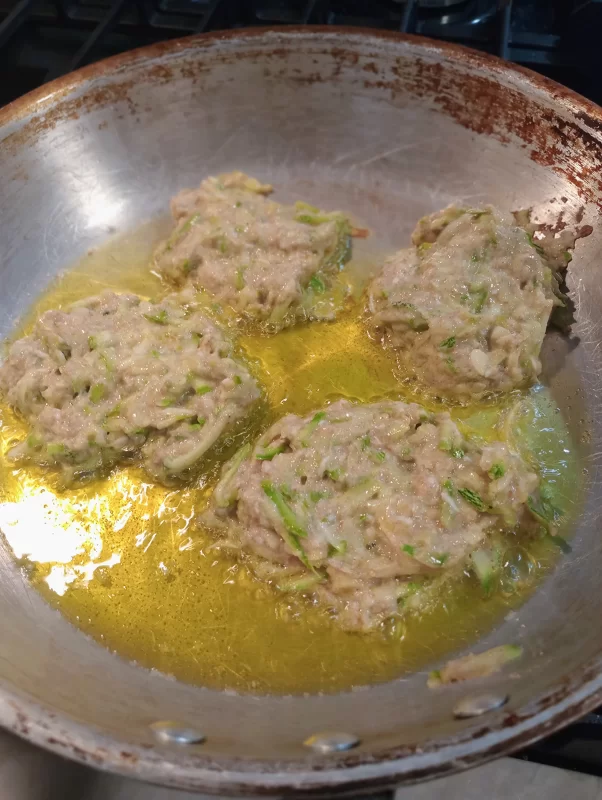 Zucchini Fritters with Spelt Flour Add To Skillet