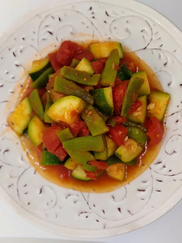 Italian Sautéed Zucchini and Green Beans with Garlic