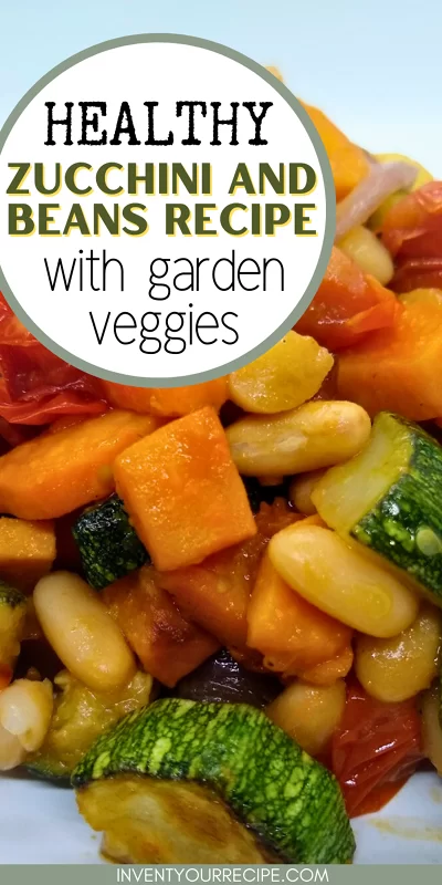 Health Zucchini And Beans Recipe With Garden Veggies