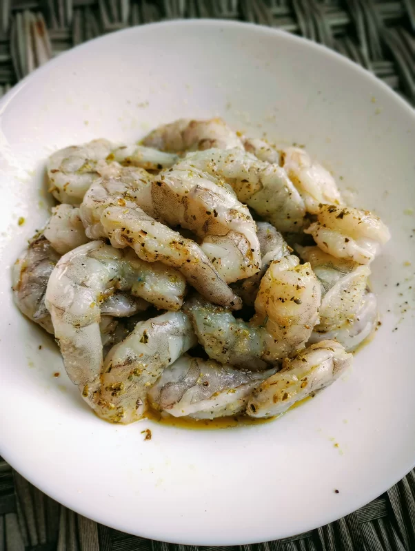 air fryer recipe for shrimp seasoned