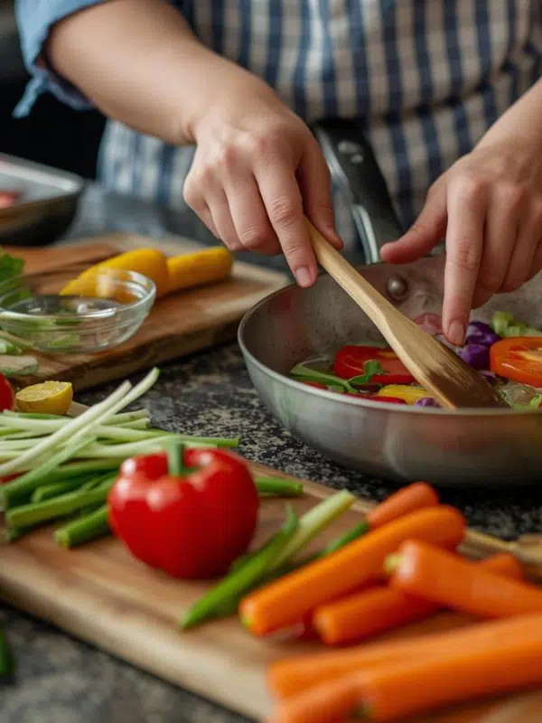 base recipes for busy nights &ndash; cooking colorful vegetables