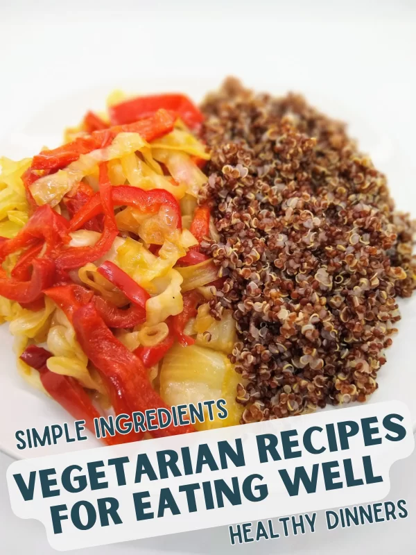 cabbage and red quinoa