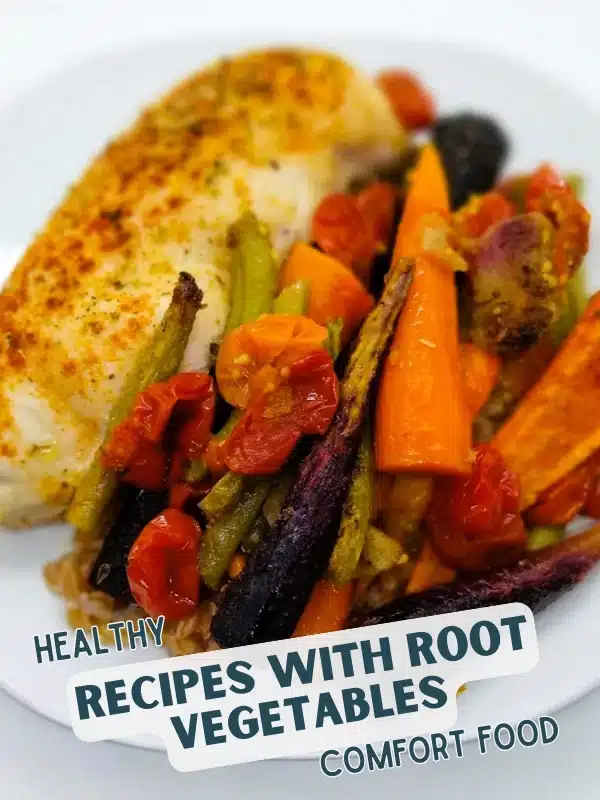 chicken and garden vegetables