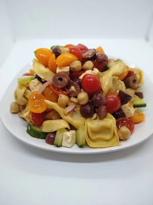 Tortellini Pasta Salad: Feature Image