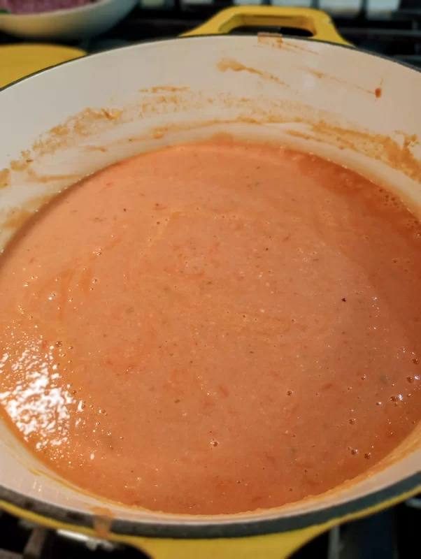 fresh tomato soup_simmer