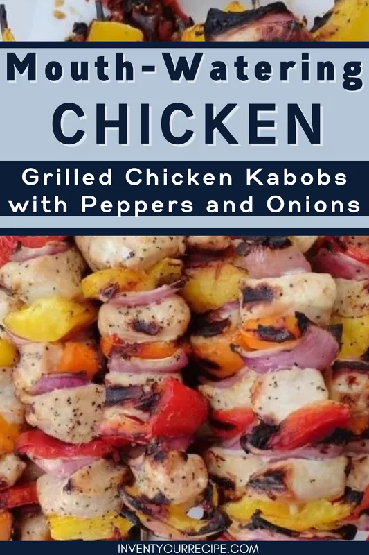 grilled chicken kabobs: pin image