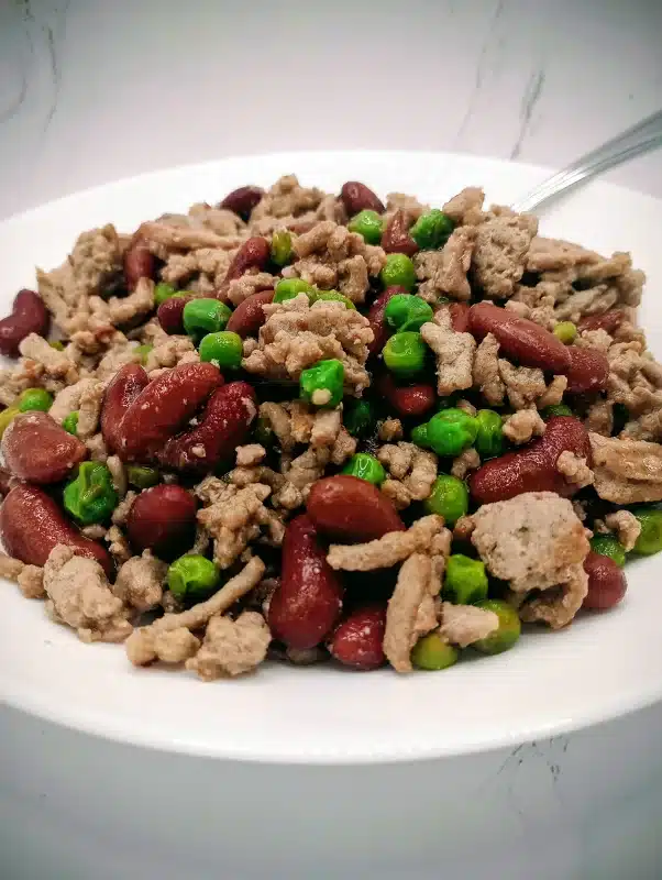 high protein ground turkey skillet recipe plate1