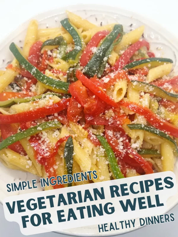 penne with peppers and zucchini