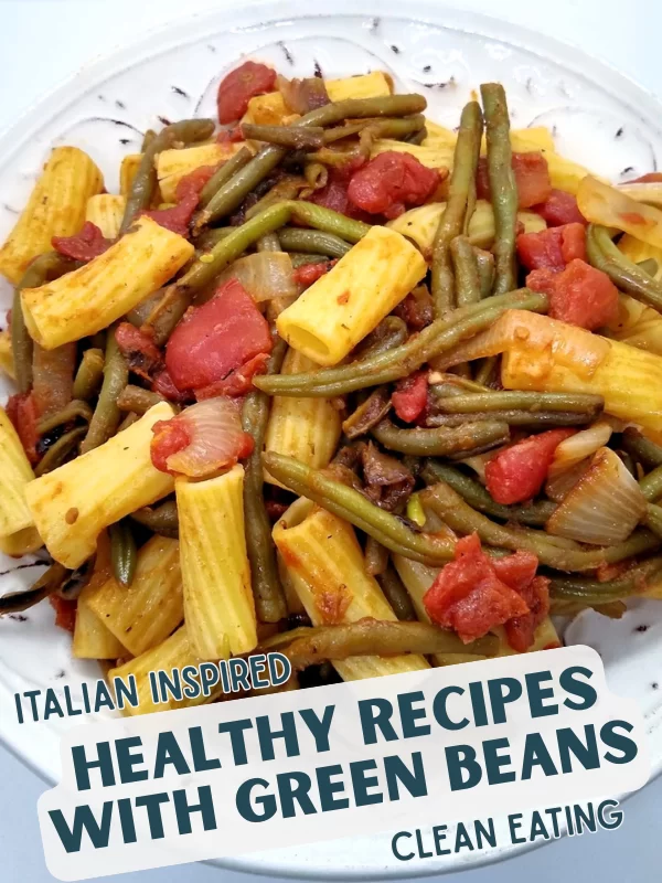 rigatoni with green beans and onions