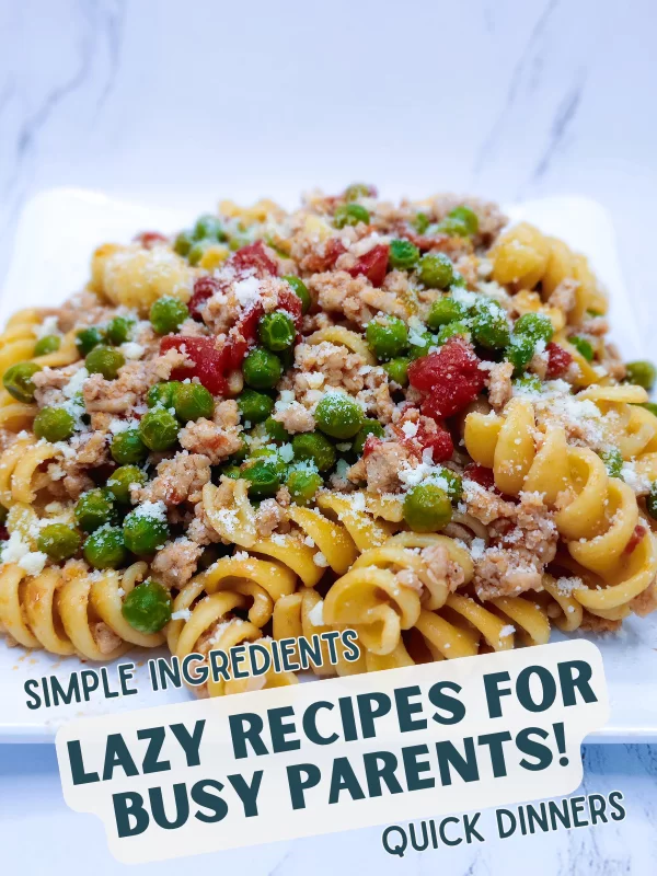 rotini pasta and ground chicken