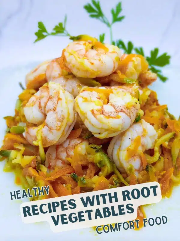 shrimp scampi with carrots