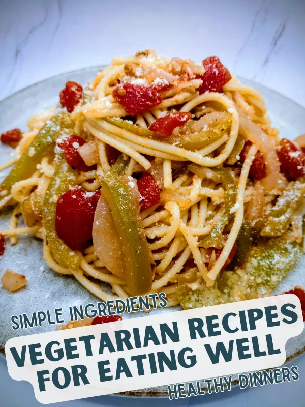 spaghetti with peppers and onions