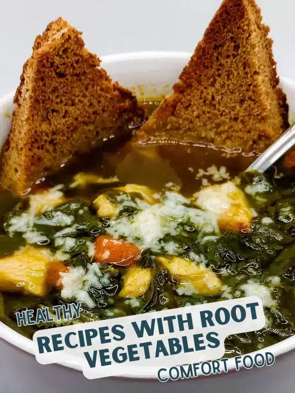 spinach and carrot soup with chicken