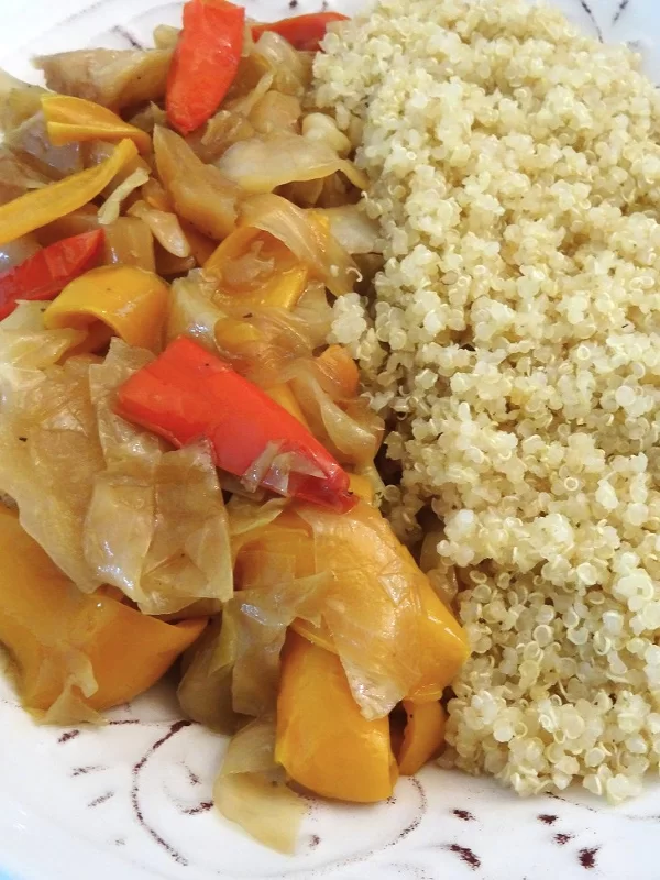 stir fry cabbage with quinoa recipe